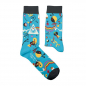 Preview: Socken Pink Floyd Moon Blau 3